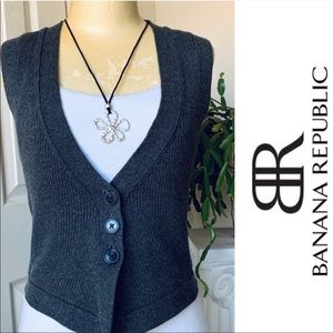 Banana Republic Button Vest